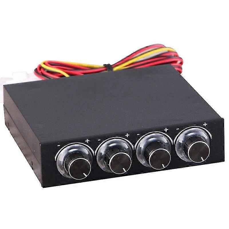Fan Controller 4 Channel Computer Fan Speed & Temperature Reduce Noise Controller for Heat Reducing