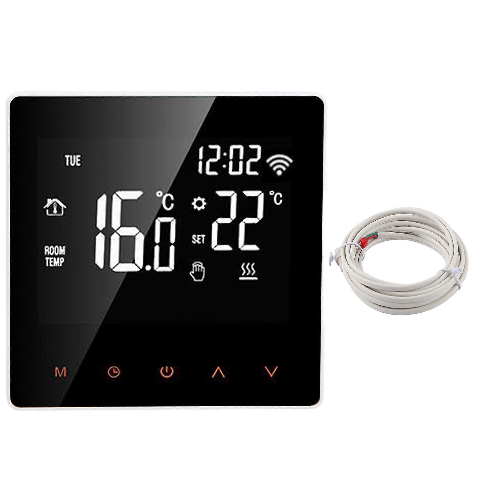 ME81H έξυπνος WIFI LCD θερμοστάτης νερού θέρμανσης δαπέδου τοίχου λέβητα ηλεκτρικός θερμοστάτης θέρμανσης δαπέδου για Tuya AC230VWWhite πορτοκαλί κουμπί φόντου 16A