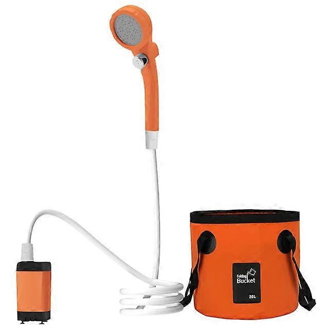 Portable Digital Display Electric Shower Pump With 6000mah Rechargeable Battery For Hiking Travel Beach Pet Watering