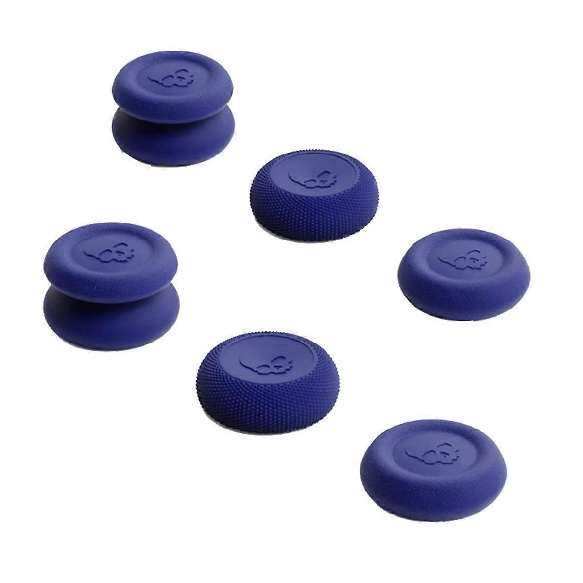 6pcs Thumb Stick Grip Caps Non-Slip Handle Rocker Button Cap for Game Controller Accessories Blue
