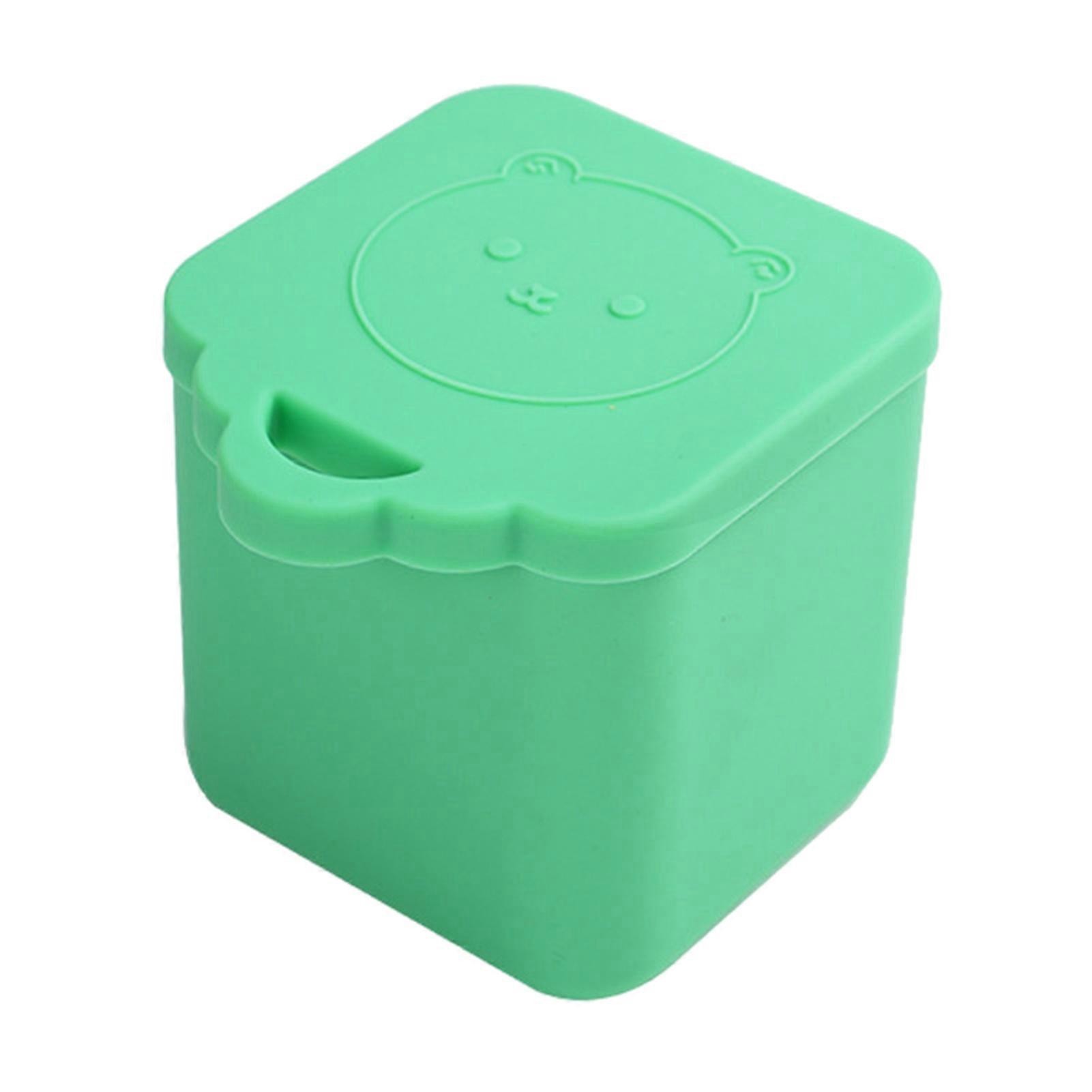 Silicone Bear Bunny Dips Containers Salad Dressing Container Condiment Snacking Box with Lids Food Safe Lunchbox Organizer for Kids