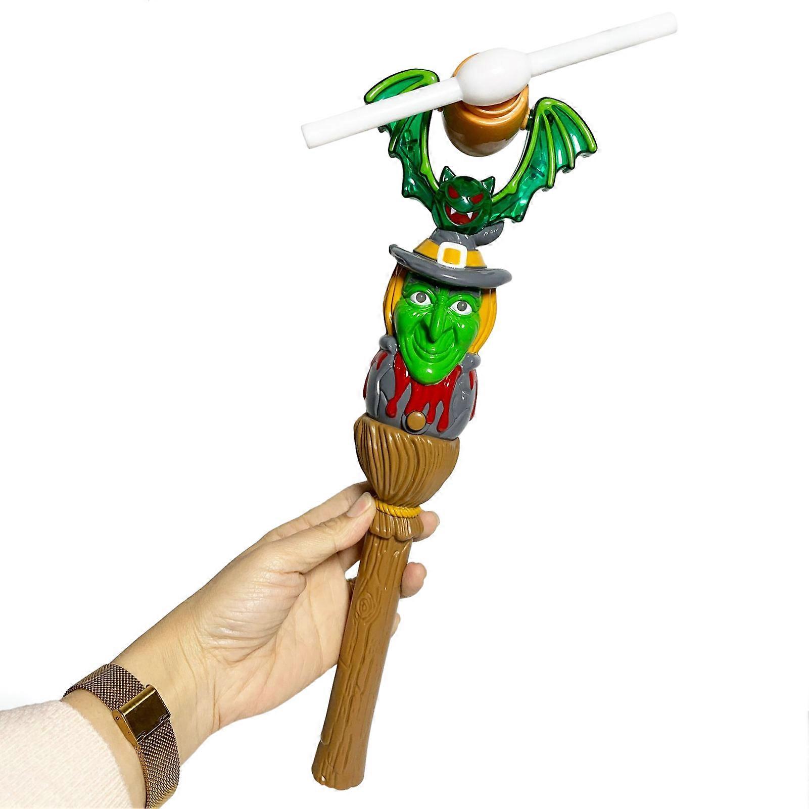 Halloween Skull Windmills Stick with Sound Multipurpose Interesting Windmills Wand for Boys Girls