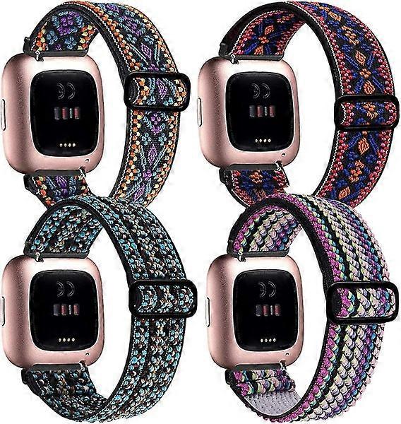 Adjustable Elastic Bands for Fitbit Versa 2/Versa/Versa Lite