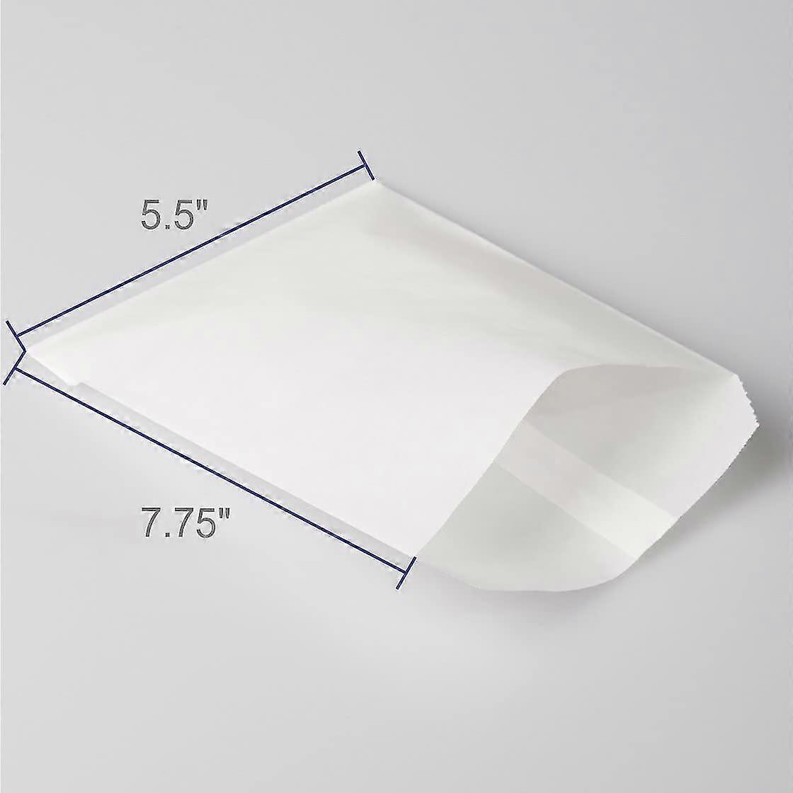 Γυάλινες κερωμένοι χάρτινες τσάντες 5.5x7.75 ίντσες πακέτο 100 επίπεδων γυάλινων φακέλων τσαντών γυαλιού, τσάντες μπισκότων, τσάντες ποπ κορν