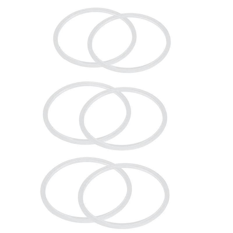 Silicone Gasket Inner Diameter 22 Cm, 6 Pieces, Transparent