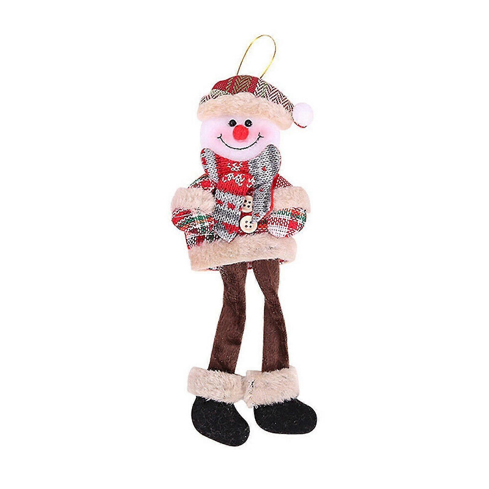 Christmas Hanging Ornament Santa Claus Snowman Doll Xmas Tree Decor Gift