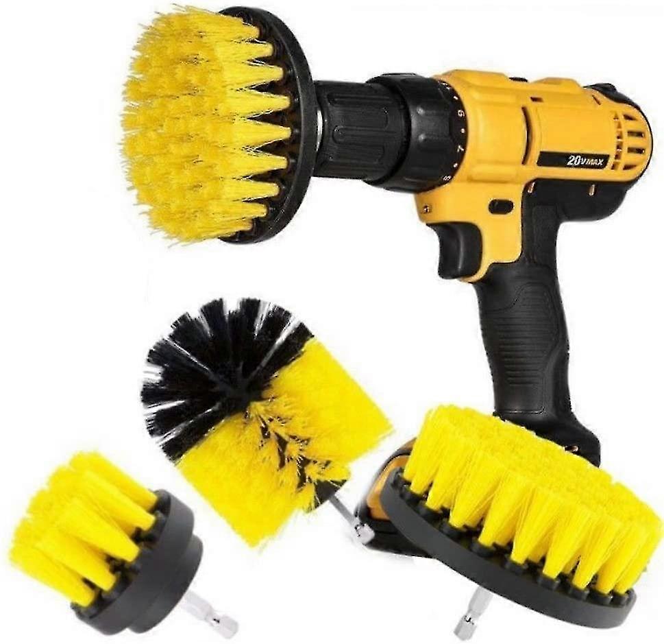Drill Brush. 3/4 Pcs Scrub Brush Drill Attachment Kit. Drill Brush Attachment