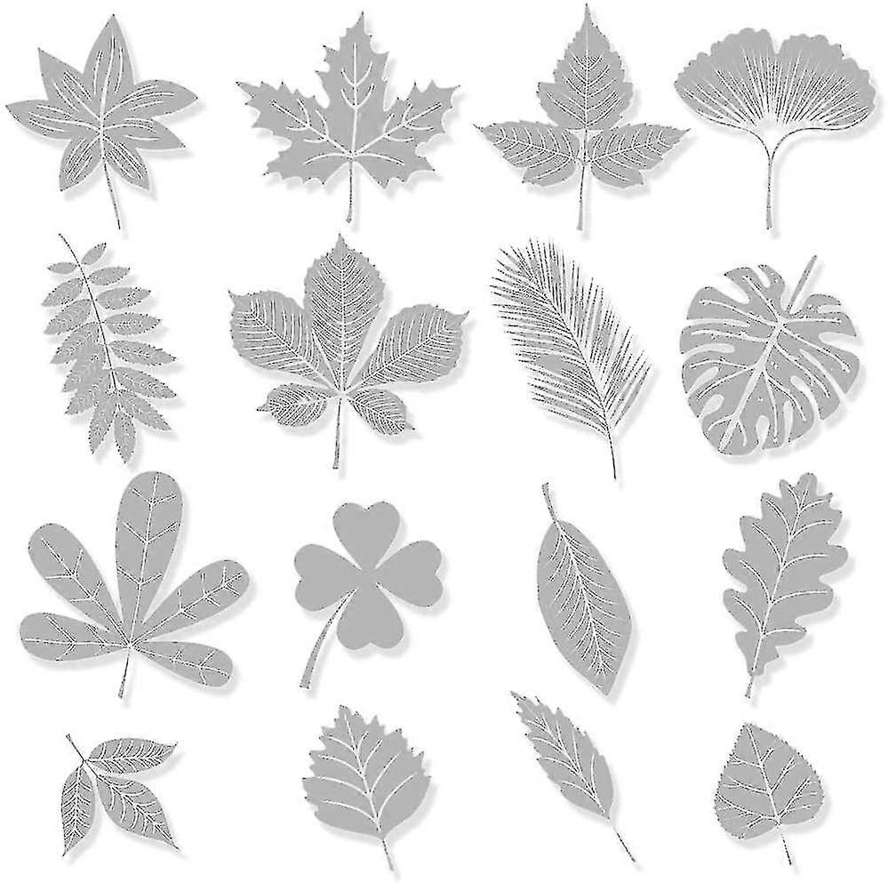 48 Pieces White Anti-collision Window Stickers Window Stickers Warning Stickers Glass Decoration In Leaf Shapes