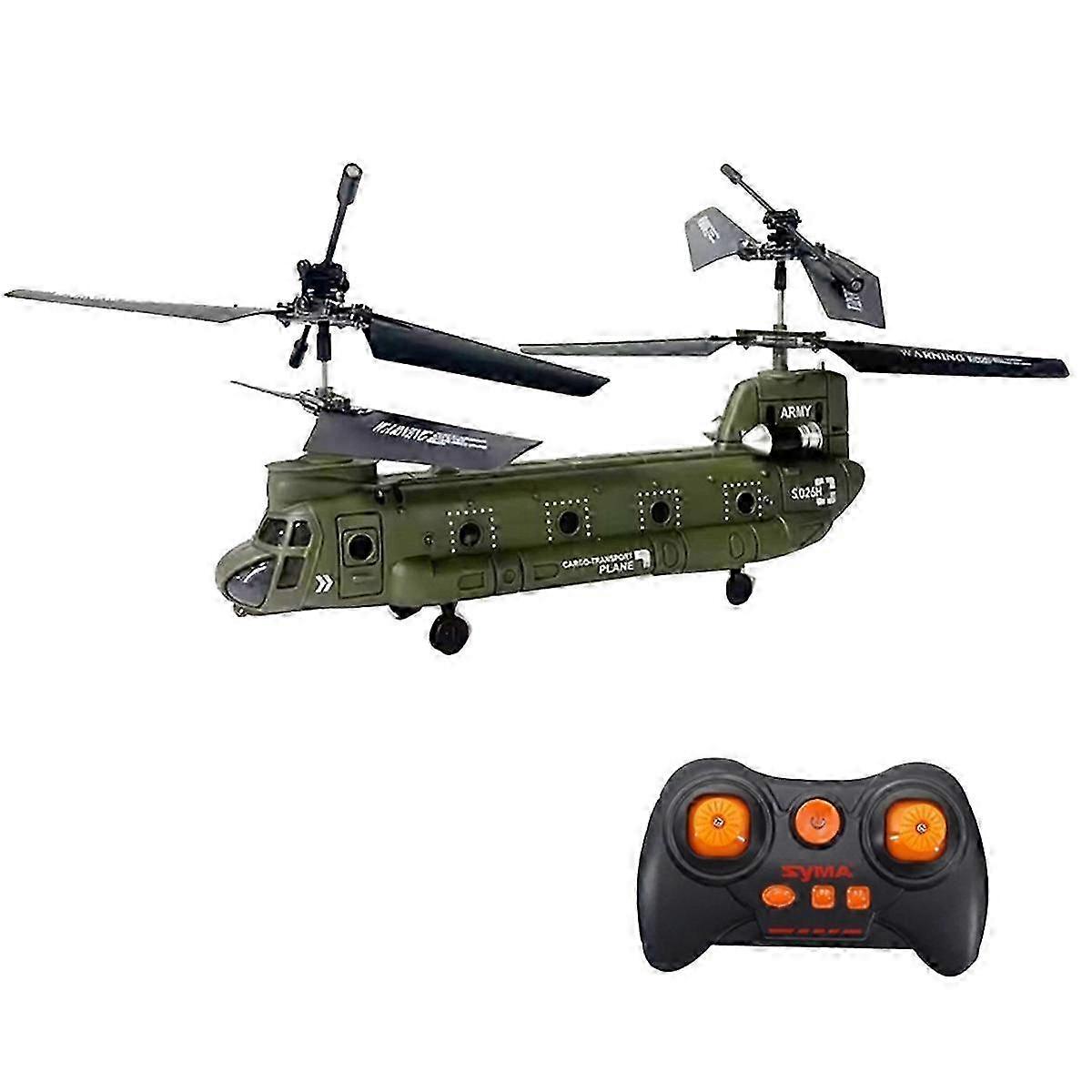 RC Helicopter S026H Double Propeller Fixed-Height Transport Aircraft Rc Airplane Remote Control Toys Gift compatible with Kids