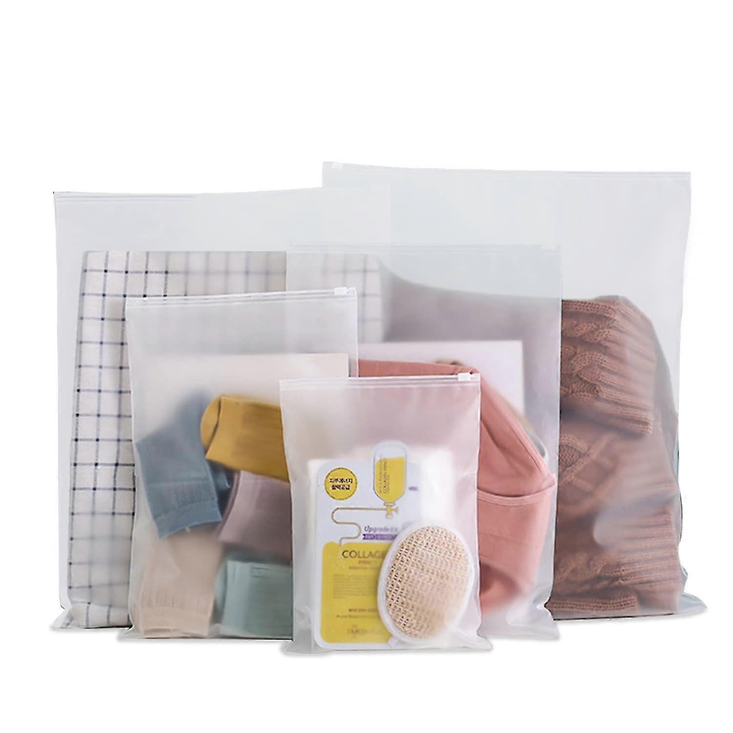 20 st återanvändbara plast Ziplock-påsar för sjukhus, graviditetsmaterial, resekläder, förvaringspåse