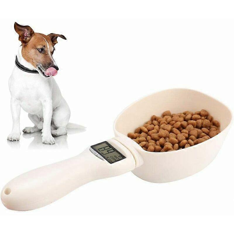 Dog Measuring Spoon, Weighing Spoon with LCD Display for Dog Cat Rabbit Bir