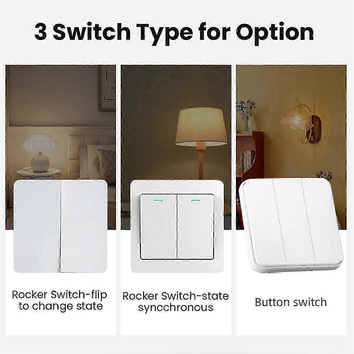 4-Way On/Off Switch Graffiti Smart WiFi Smart 4-Way On/Off Switch Mini Concealed Box Switch