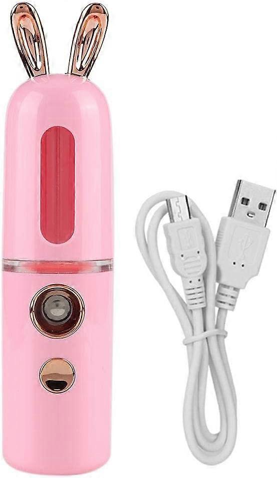 Face Sprayer,Face Sprayer, Rabbit Type 2 Colors Nano Atomization Mist Sprayer 30ml(PINK)