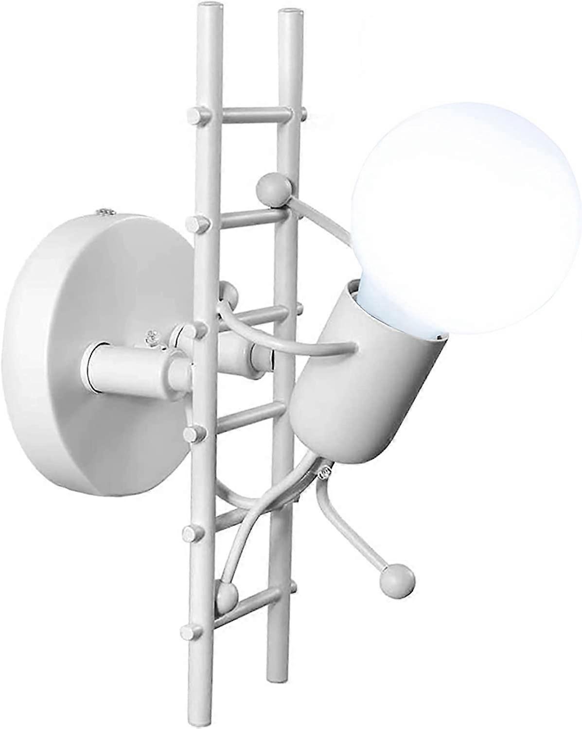 Humanoid Wall Light Indoor E27,220V Bulb Not Included (White)