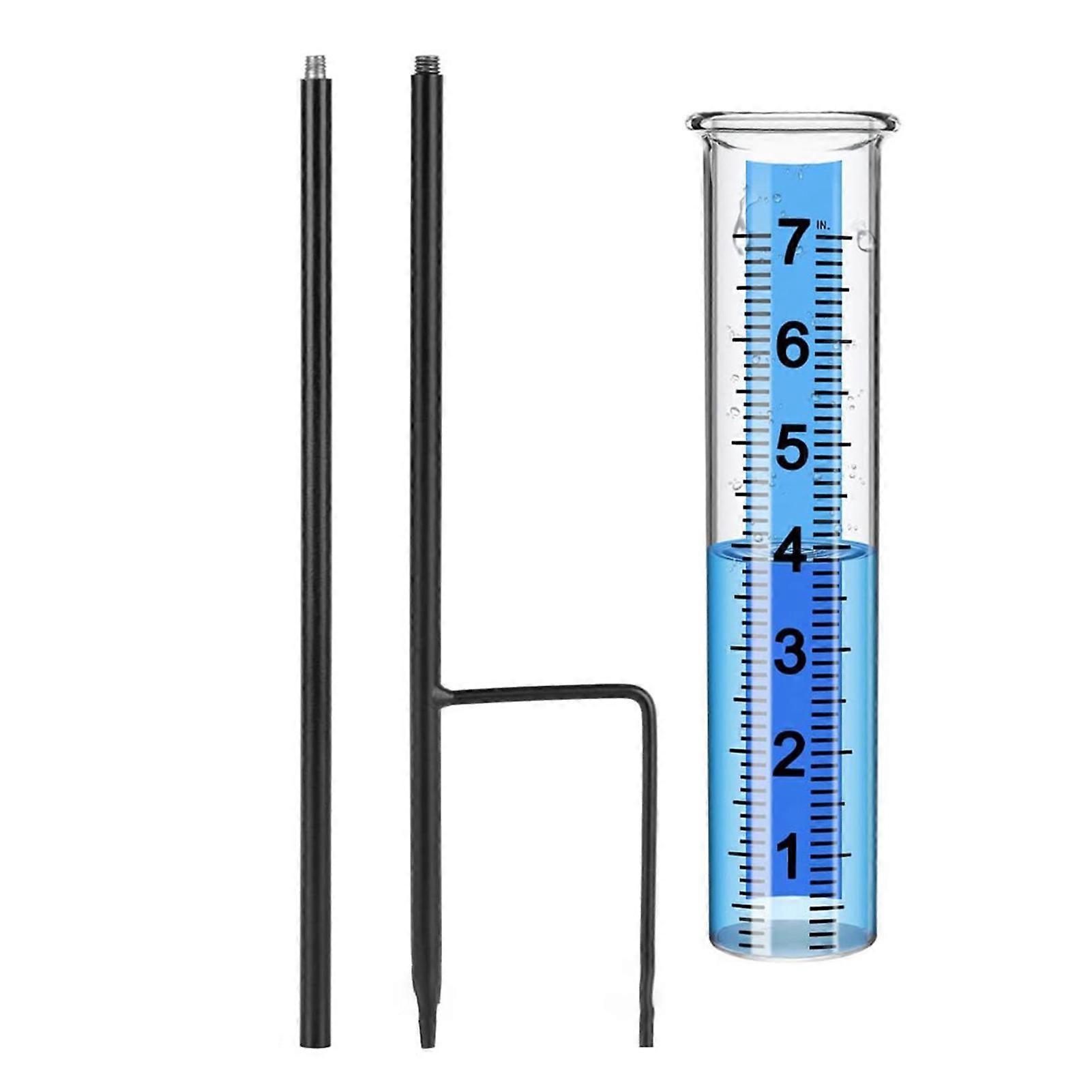 Rain Gauge Convenient High Precision Clear Scale Easy-to-Read Rain Water Measuring Tool Outdoor Supply KAESI