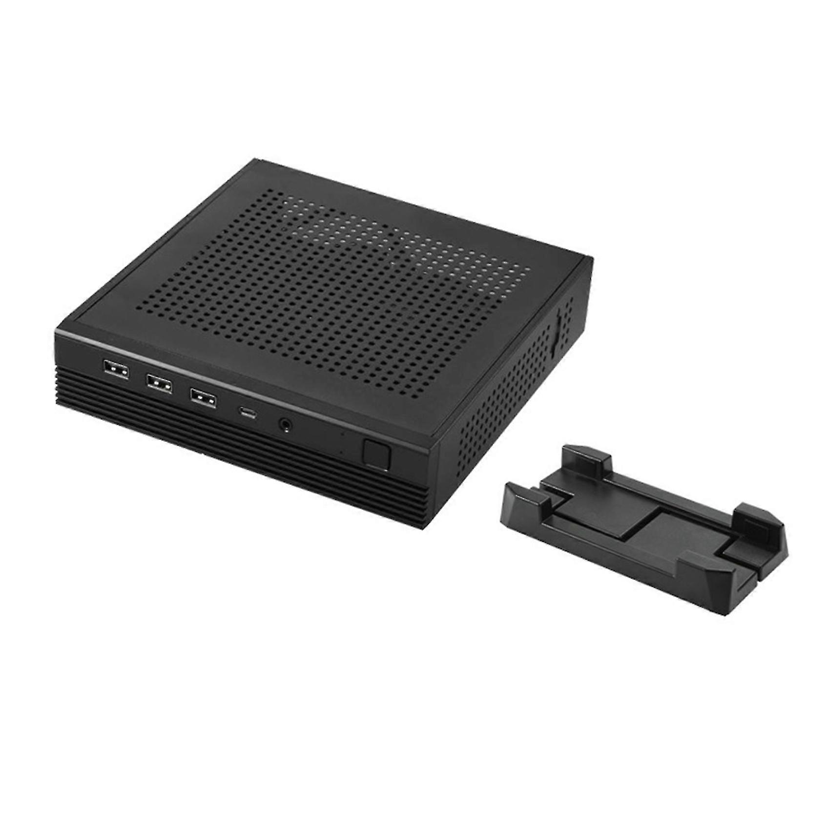 TX06 Desktop Mini ITX Chassi Minispel Datorchassi HTPC-chassi med teleskopisk bas