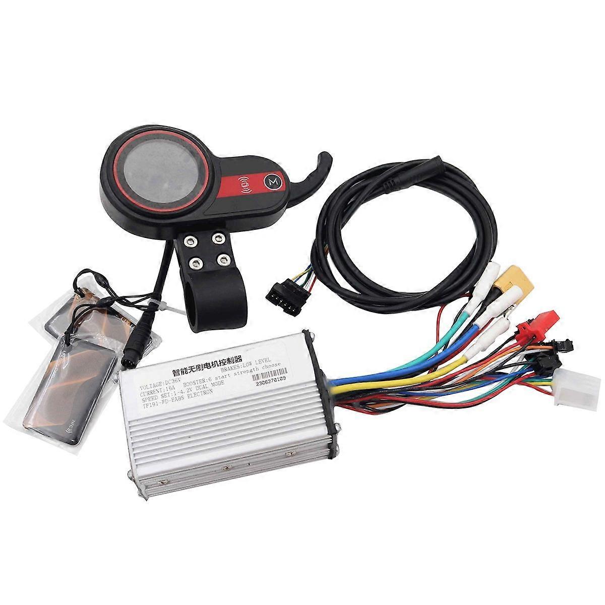 LCD Display Accelerator Meter+36V 16A Controller with NFC Card for Pro Electric Scooter Bike Retrof