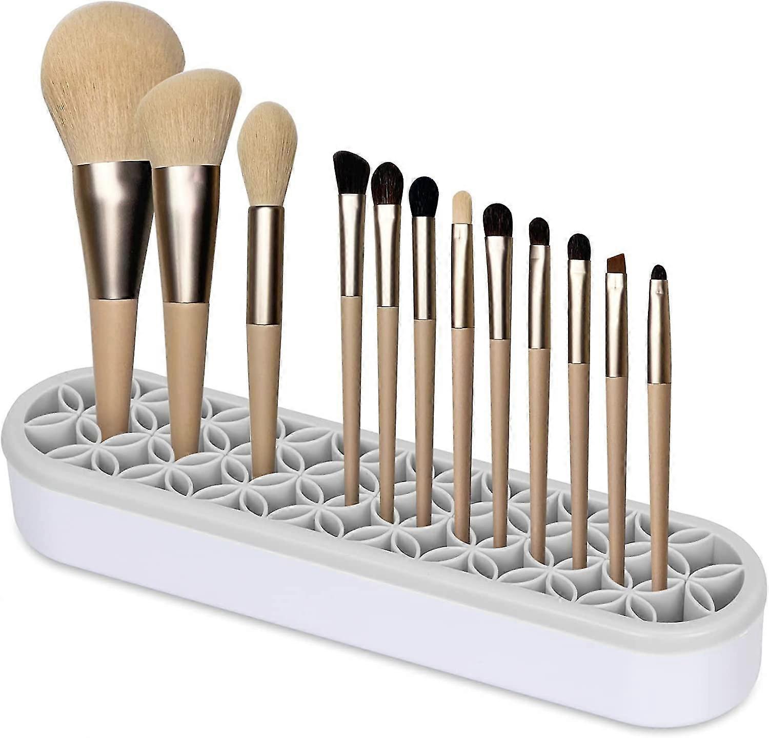 Silicone Makeup Brush Holder, Multipurpose Beauty Tool Organizer Make Up Brush Storage Stand For Painting Pen Brushes Nail Clippers Drill Pens Ruler S