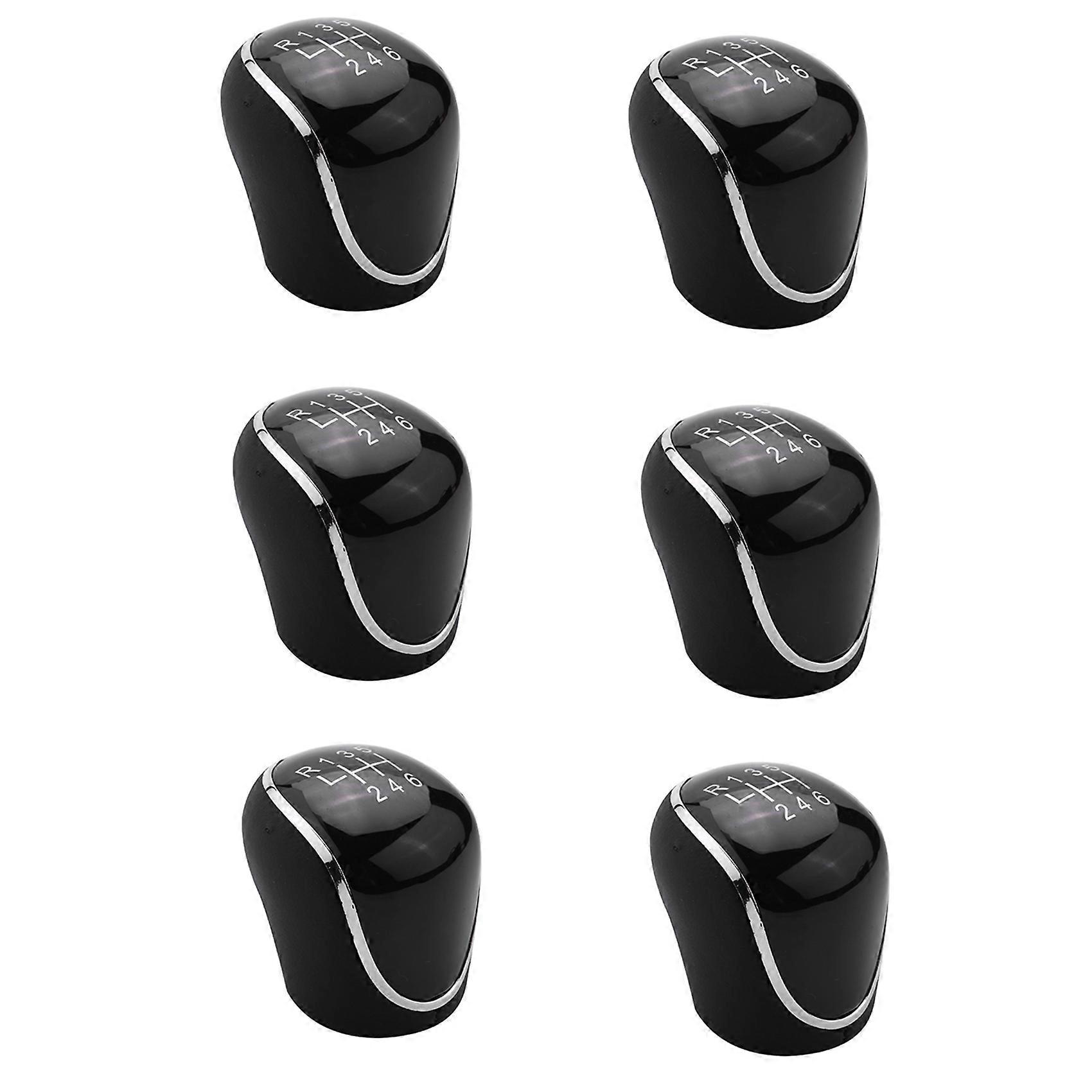 6X 6 Speed Car PU Leather Shift Knob Shift Lever for Mondeo IV C-MAX Transit Focus MK3 MK4 Kuga