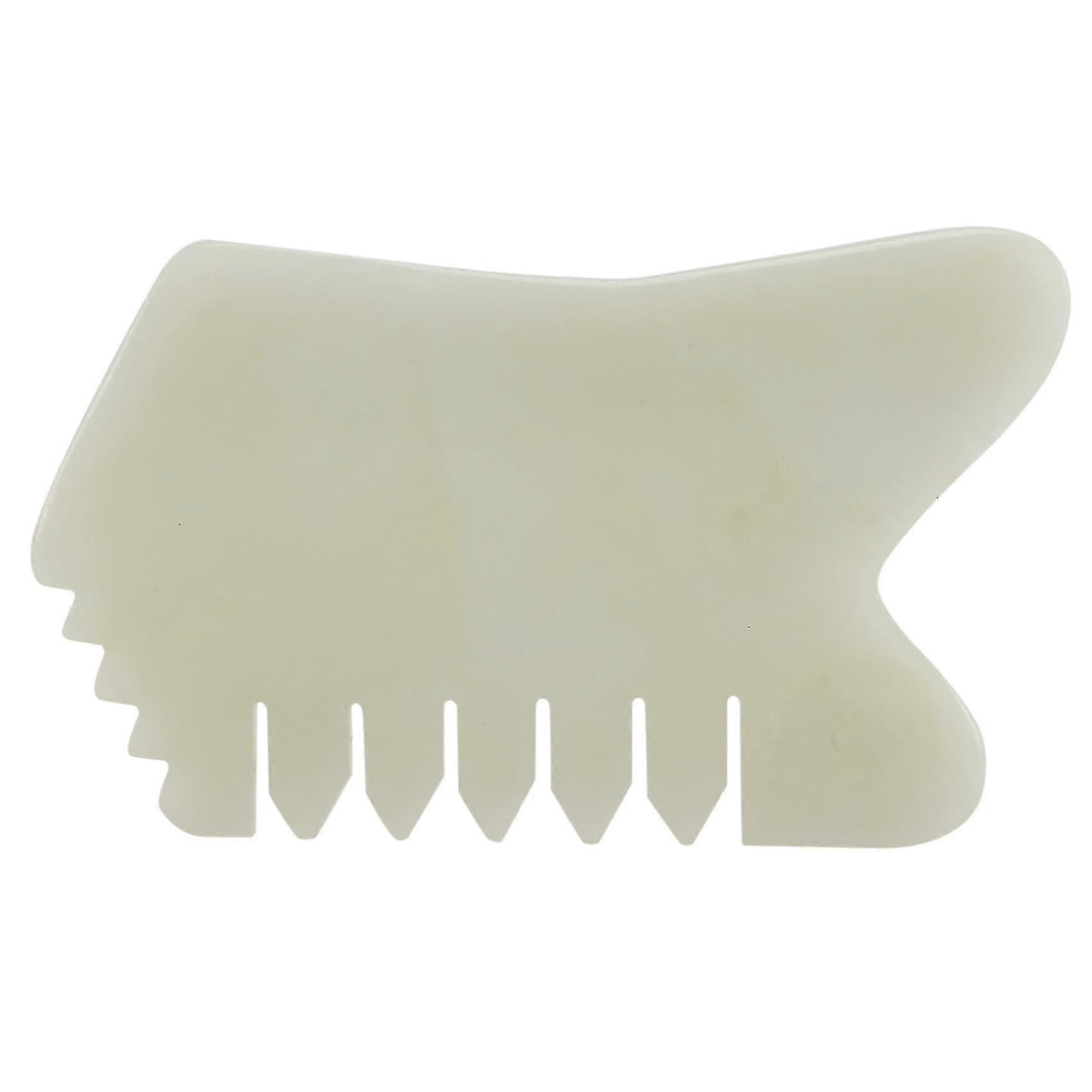 Jade Guasha Comb, Spa Acupuncture Stimulation Points Arms