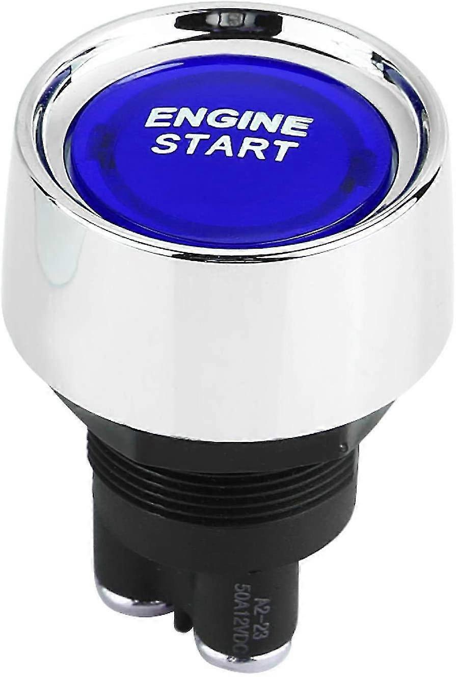 Engine Button, Car Engine Button, 12v-24v 50a Car Engine Start Push Button Switch Ignition Starter, For Ignition Activation (red)