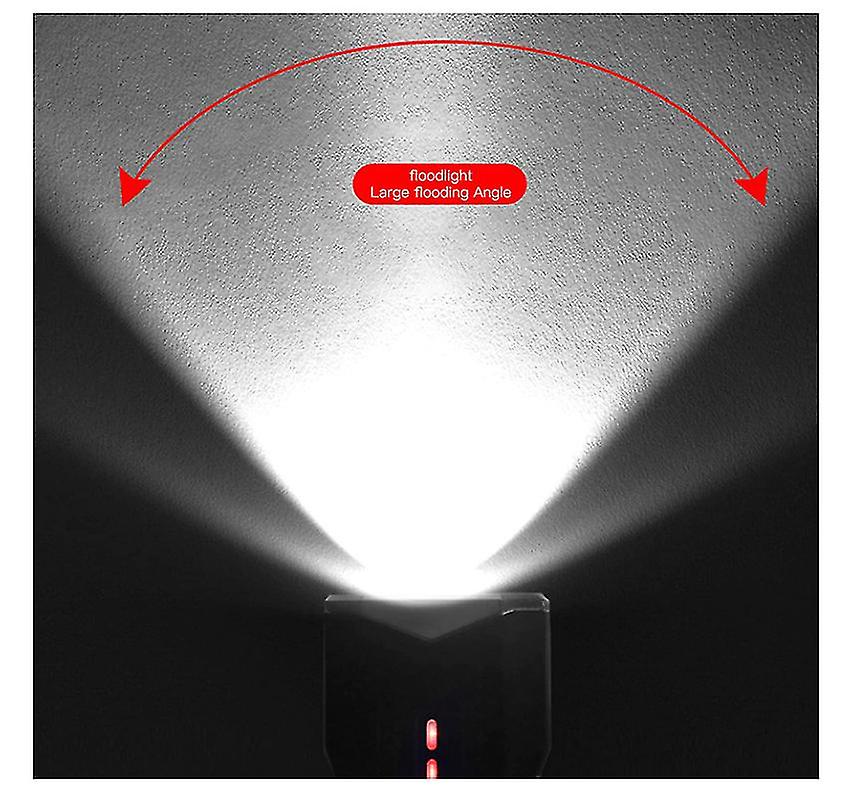 Cykel Horn Light, Bike Front Light Cykel Vandtæt Lommelygte Horn