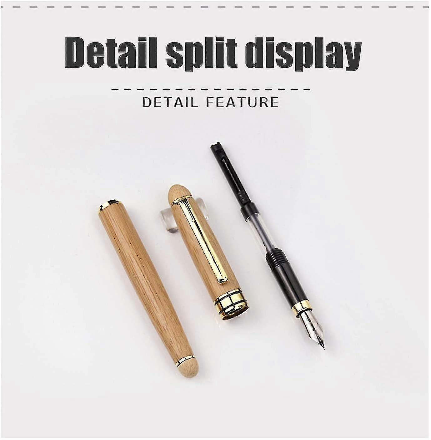 Vintage Fountain Pen Bamboo Fountain Pen 14 Cm/5.5 Inch, Executive Fountain Pen Set