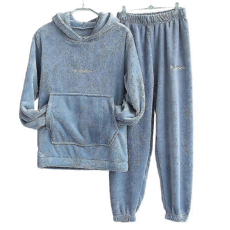 Flanell vinterpyjamassett for kvinner 2 pyjamas-CE