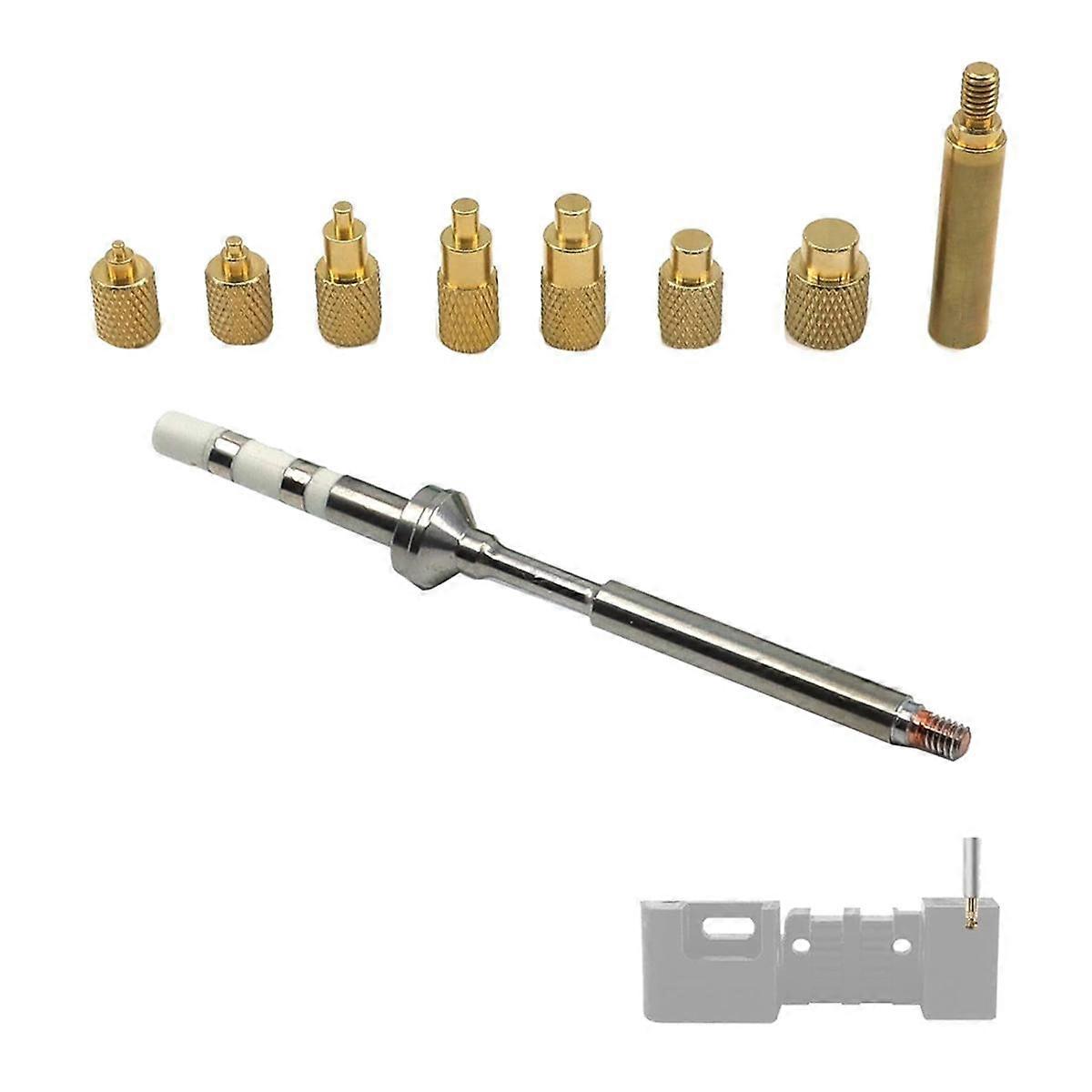 Heat Set Insert Tool M2 M3 M5 M6 M7 M8 Hot Melt Brass Knurled Nut Embedded Tip Adapter Kit 3D Printed for Toaiot3D