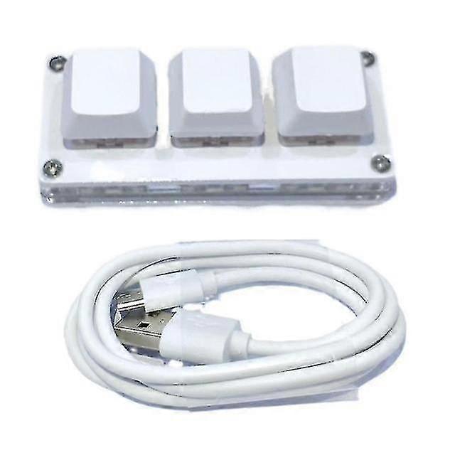 Portable 3 Key Usb Mini Mechanical Music Com Accessories Macro Programmable Shortcut Keypad Game