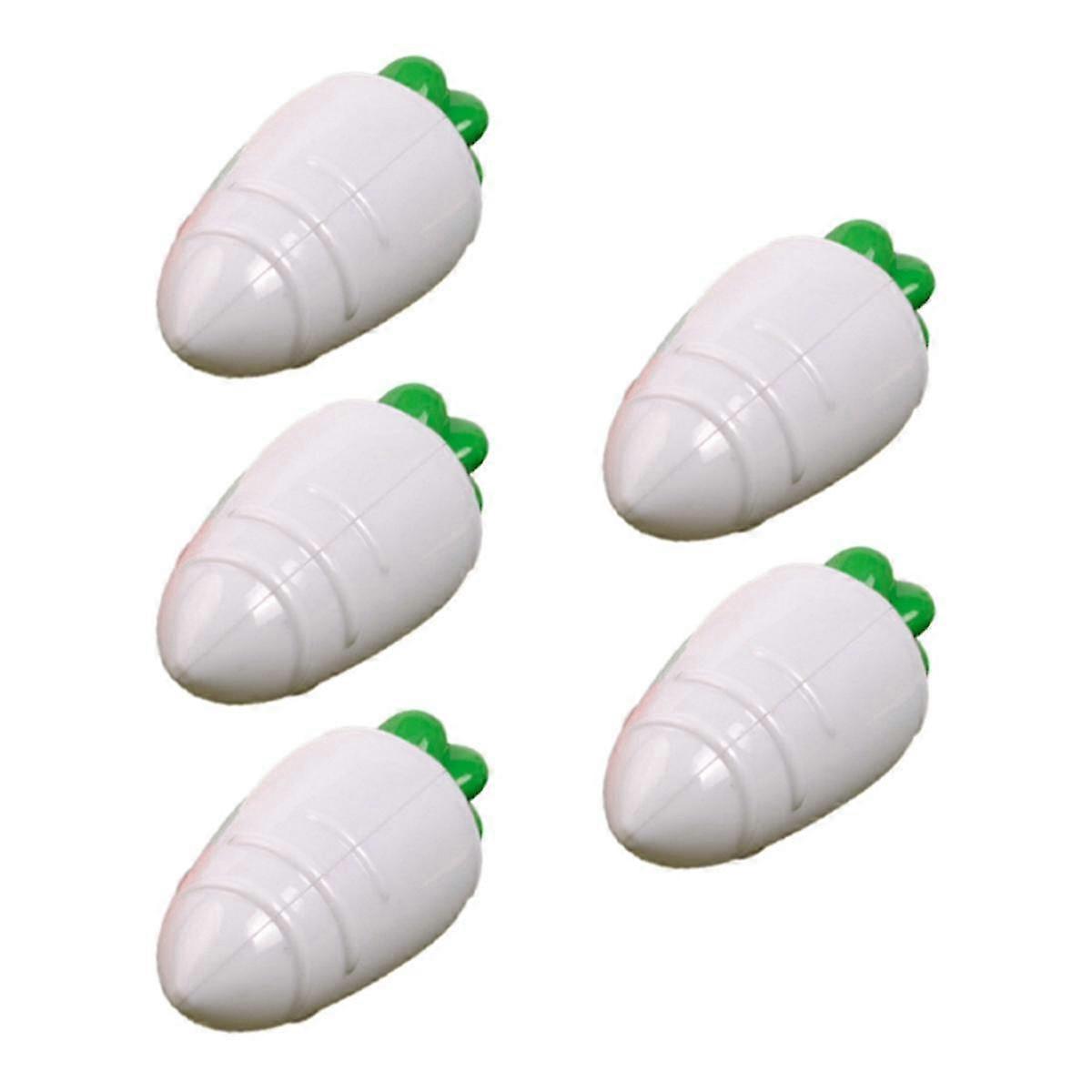 5pcs Transparent Easter Plastic Carrots Candy Box Easter Gift Box Decorations