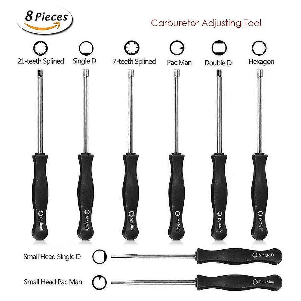 8pcs Carburetor Screwdriver Adjustment Tool With Brush