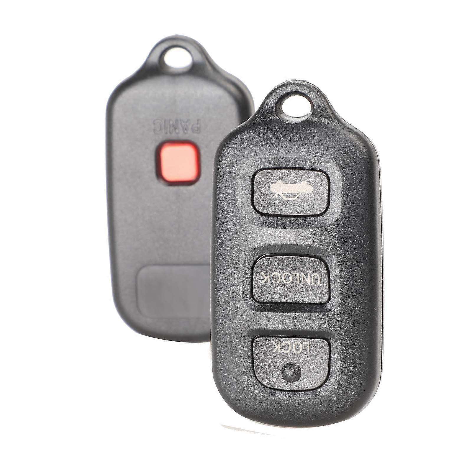 Remote key Shell fob 3 Button + Panic for Toyota Sequoia 4-Runner 4Runner 2003-2008 Keyless Case Replacement
