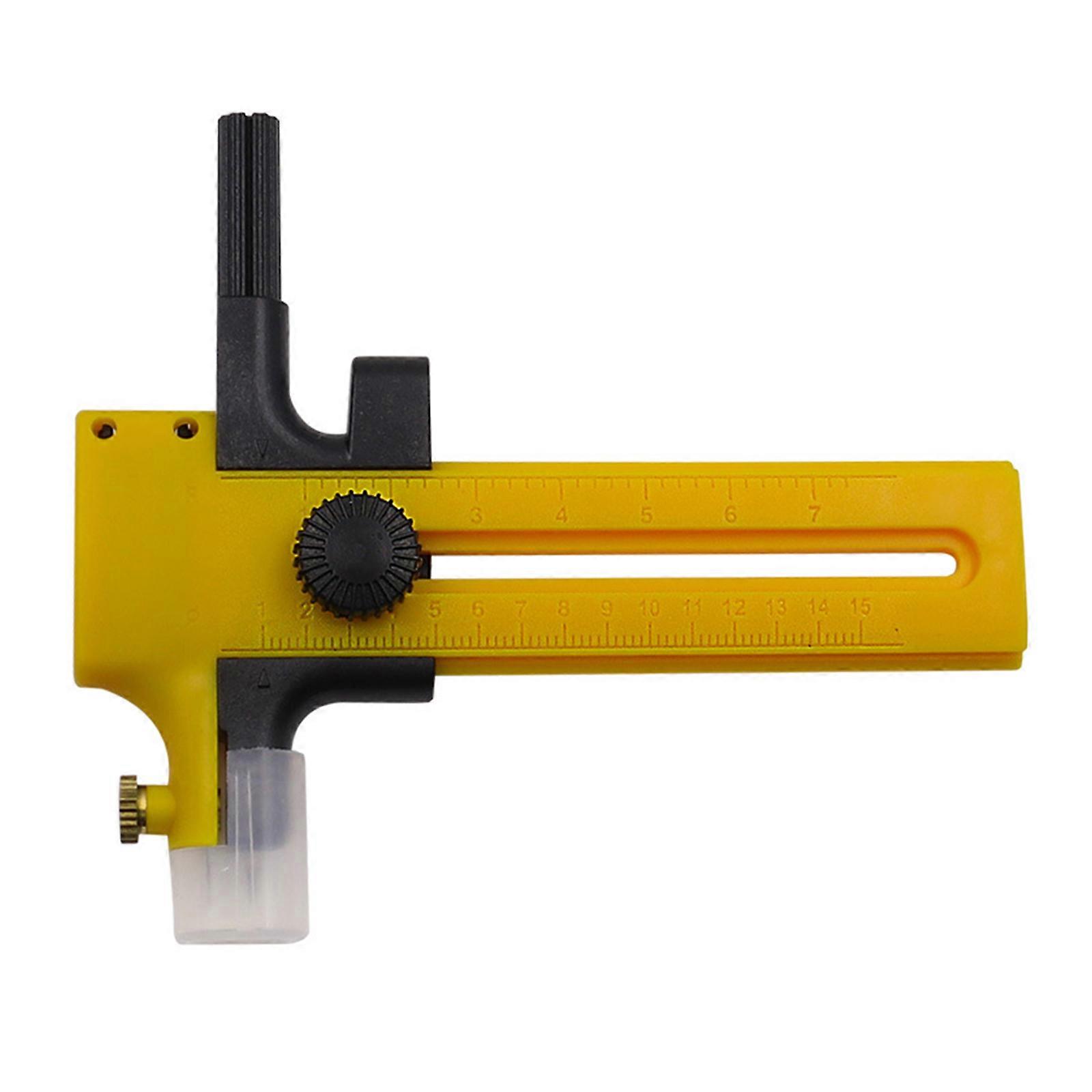 Compass Circle Cutter with Ratchet Handle Fabric Circle Cutter for DIY Crafts