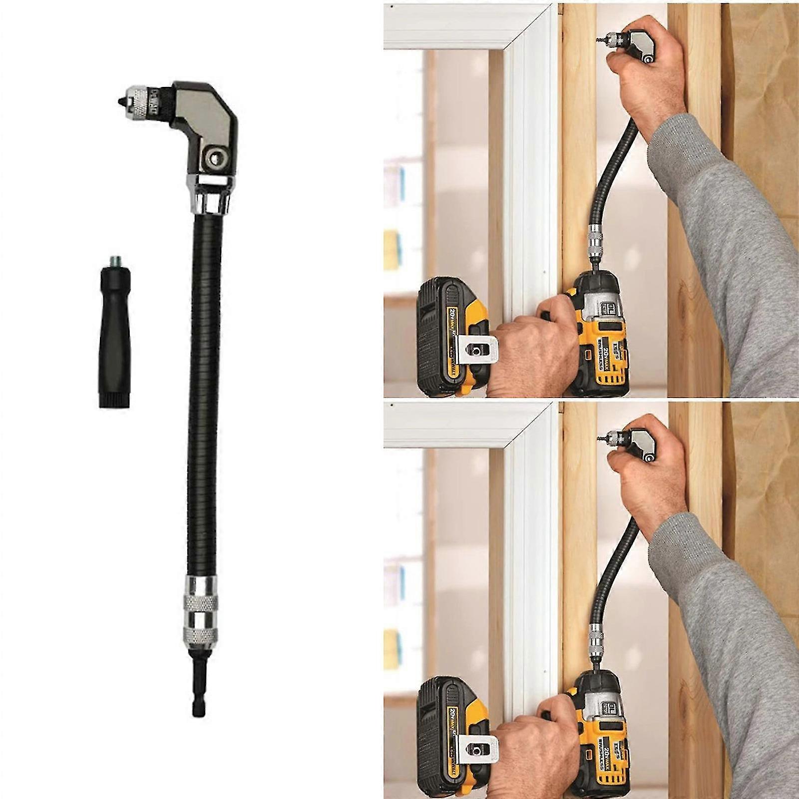 Utton Tools 1/4 Hex Flexible Right Angle Drill / Driver Attachment Woodworking
