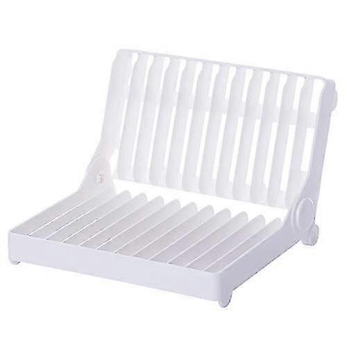 Dish Drying Rack Plastic 12 Slots Folding Dish Drying Drainer Plate