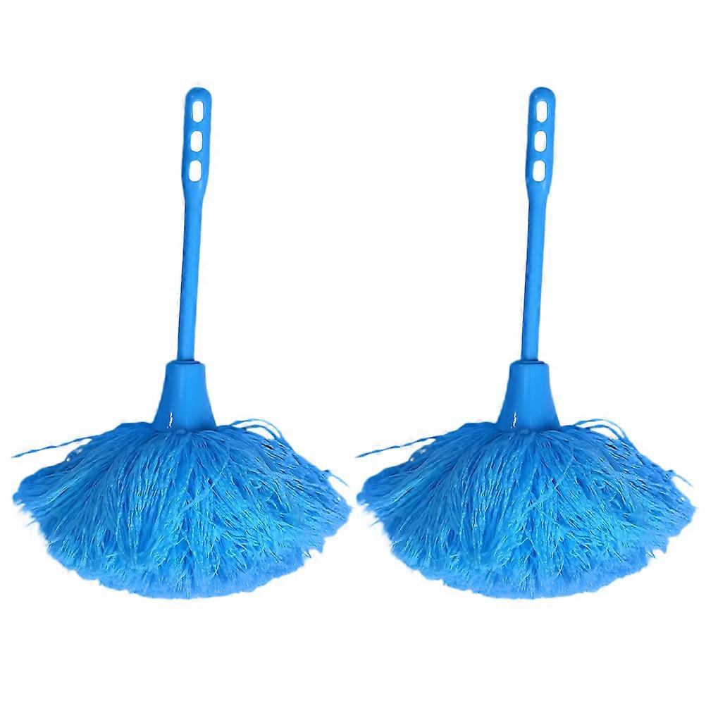 2pcs Household Duster with Handle Handheld Duster Reusable Cleaning Tools