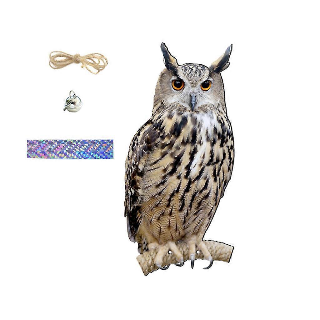 Realistic Owl Shape Bird Repeller for Outdoor Use Bird Deterrent Ringing