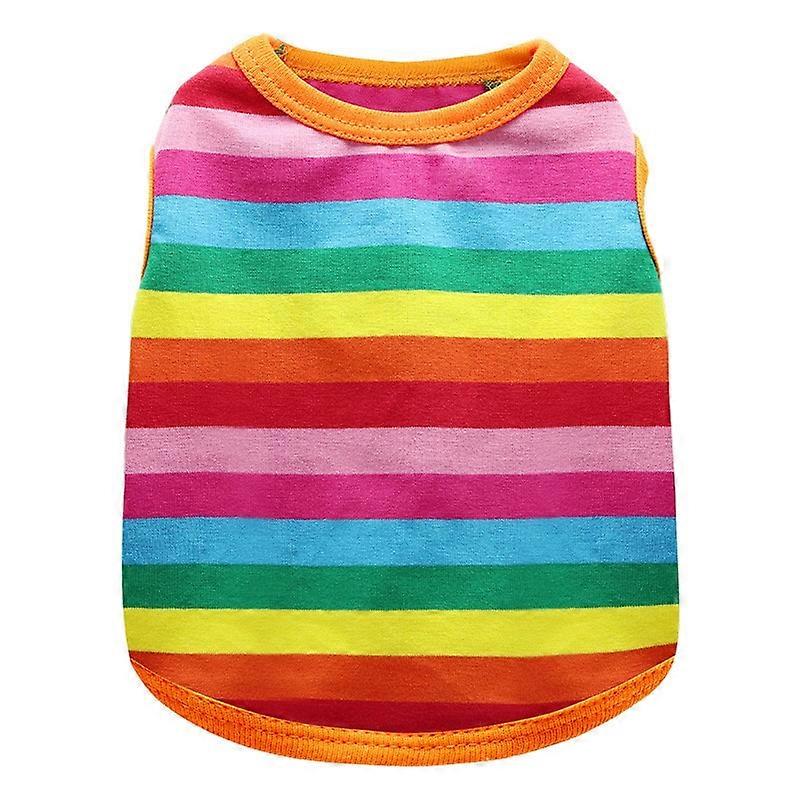 Rainbow Cat Clothes Summer Clothes for Cat Costume Pets Clothing Spring Pet Clothes Dressing Up Cat Party Costume Suit Kitty