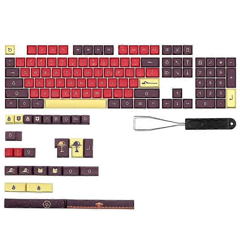 Thick PBT Keycap Dye Subbed 130 Keys Keycaps For Mechanical Cherry MX Switches