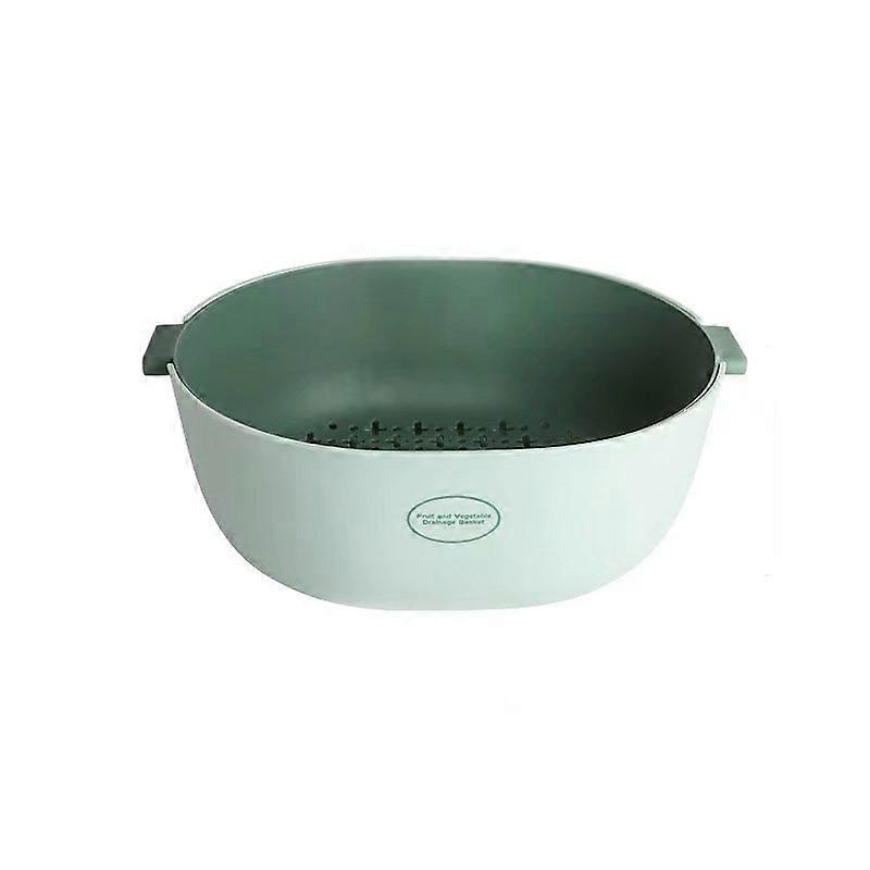 Gemüsefilter, Obstkorbablauf, Küchenfilter, Kunststoff-Nudelfilter, Multifunktionaler Abfluss Blau (Grün)