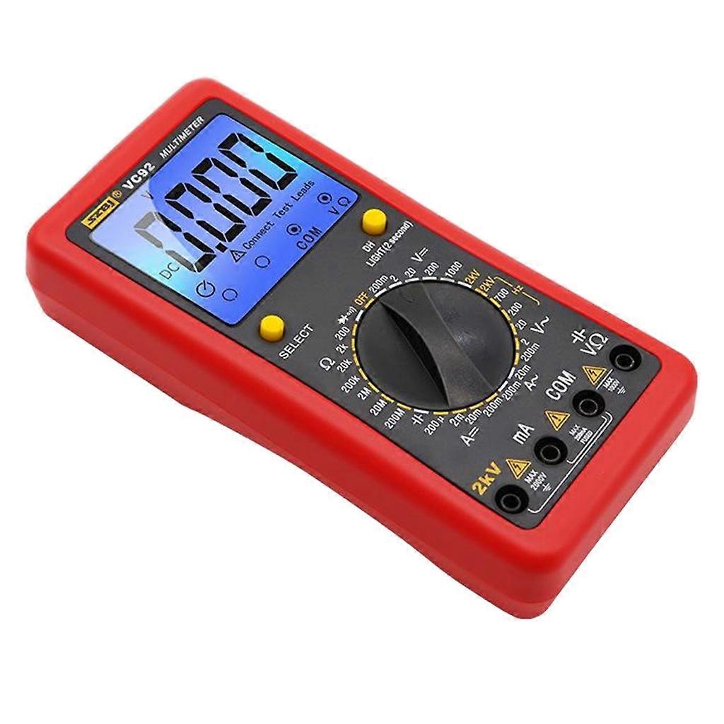 Handheld Digital Multimeter Auto-Ranging for DC AC Voltmeter Voltage Tester Ohmm