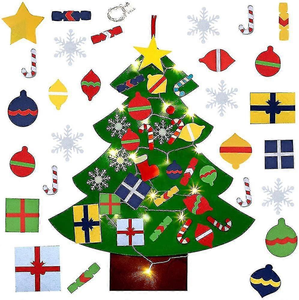 Felt Christmas Tree, Diy Felt Showcase, Felt Tree, Christmas Tree Decoration