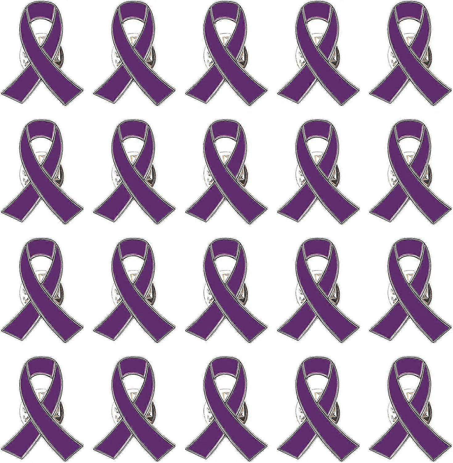 Bandnadel, 20 Stück Darmkrebs Bewusstsein Bänder Anstecknadeln Hoffnung Brosche Emaille Schmucknadeln für Mann oder Frau