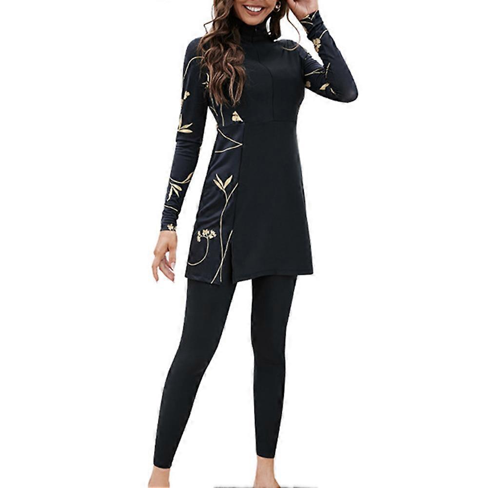 40% rabatt på helt täckta baddräkter 2 stycken heltäckta burkinibadkläder toppbyxor