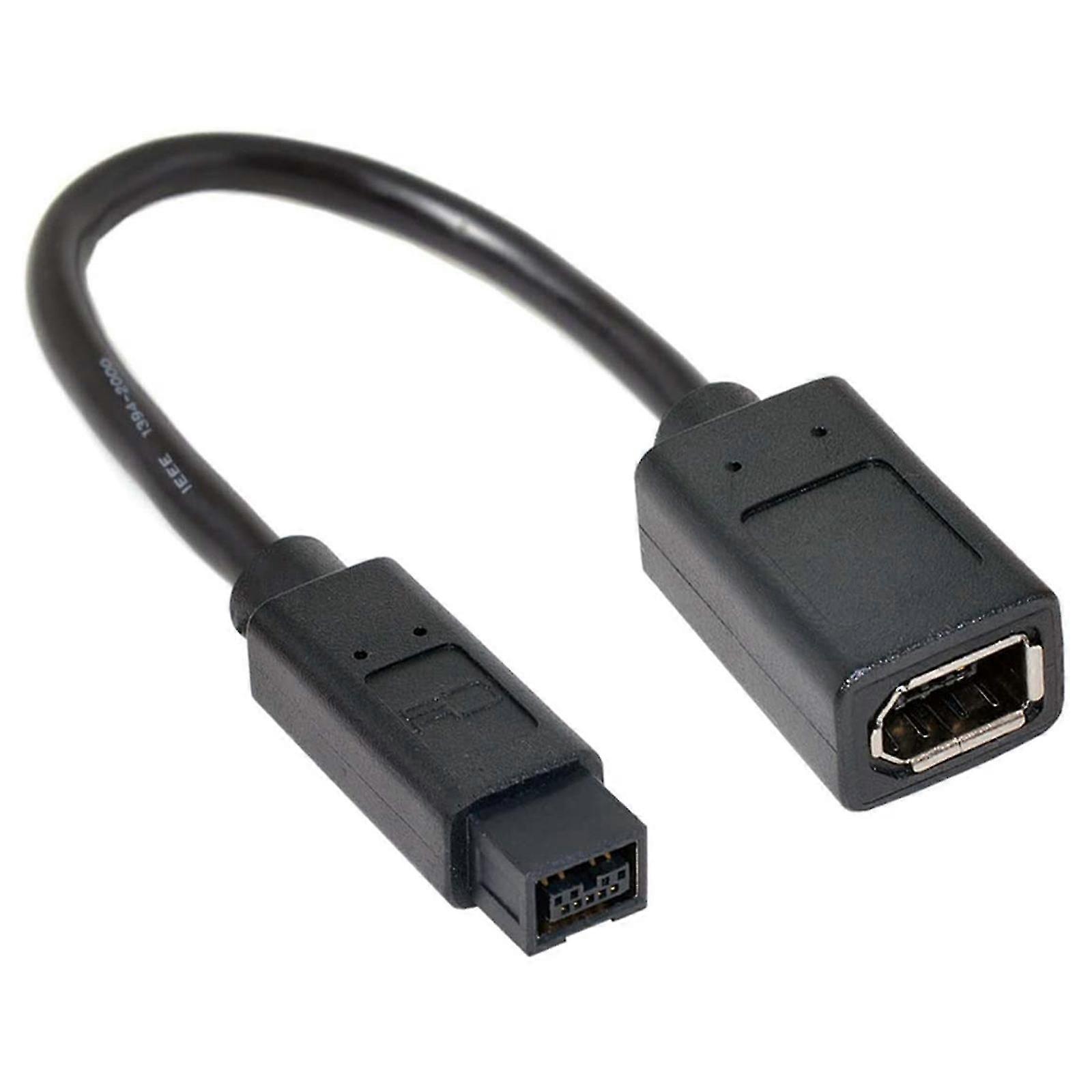 Ieee 1394 6pin To 1394b 9pin Firewire Adapter Wearproof Camera Connector Cord