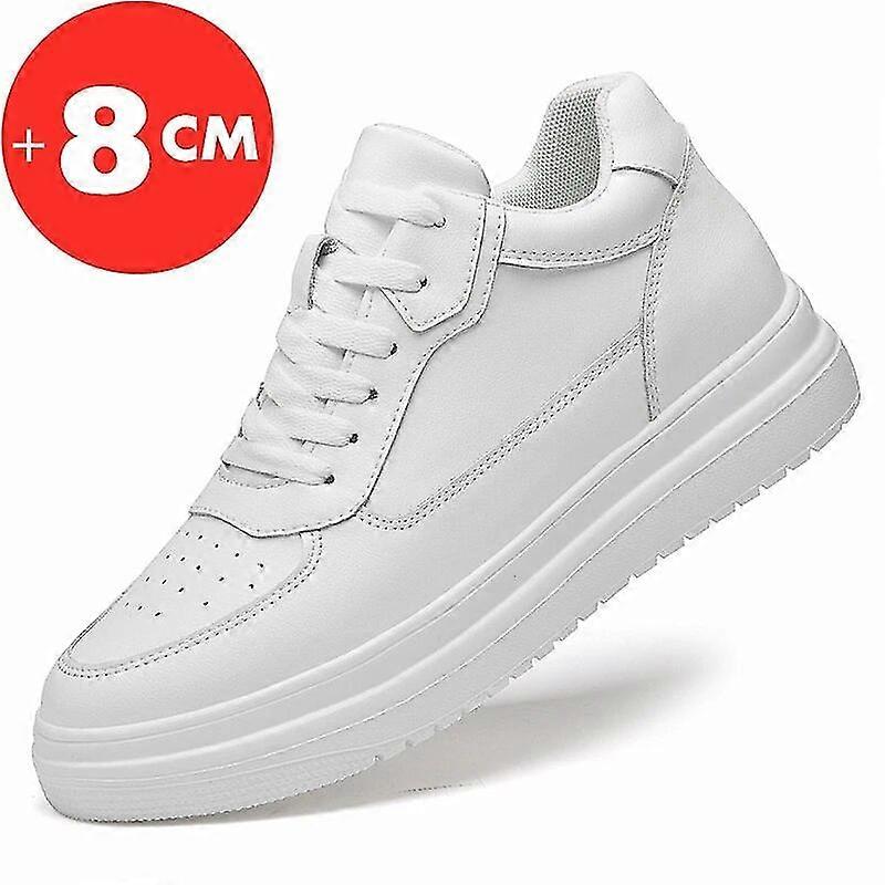 Ascenseur Baskets Homme Ascenseur Chaussures Hauteur Augmentation Semelle  Intérieure 8cm Blanc Noir Plus Haut Chaussures Hommes Loisirs Mode Sports 