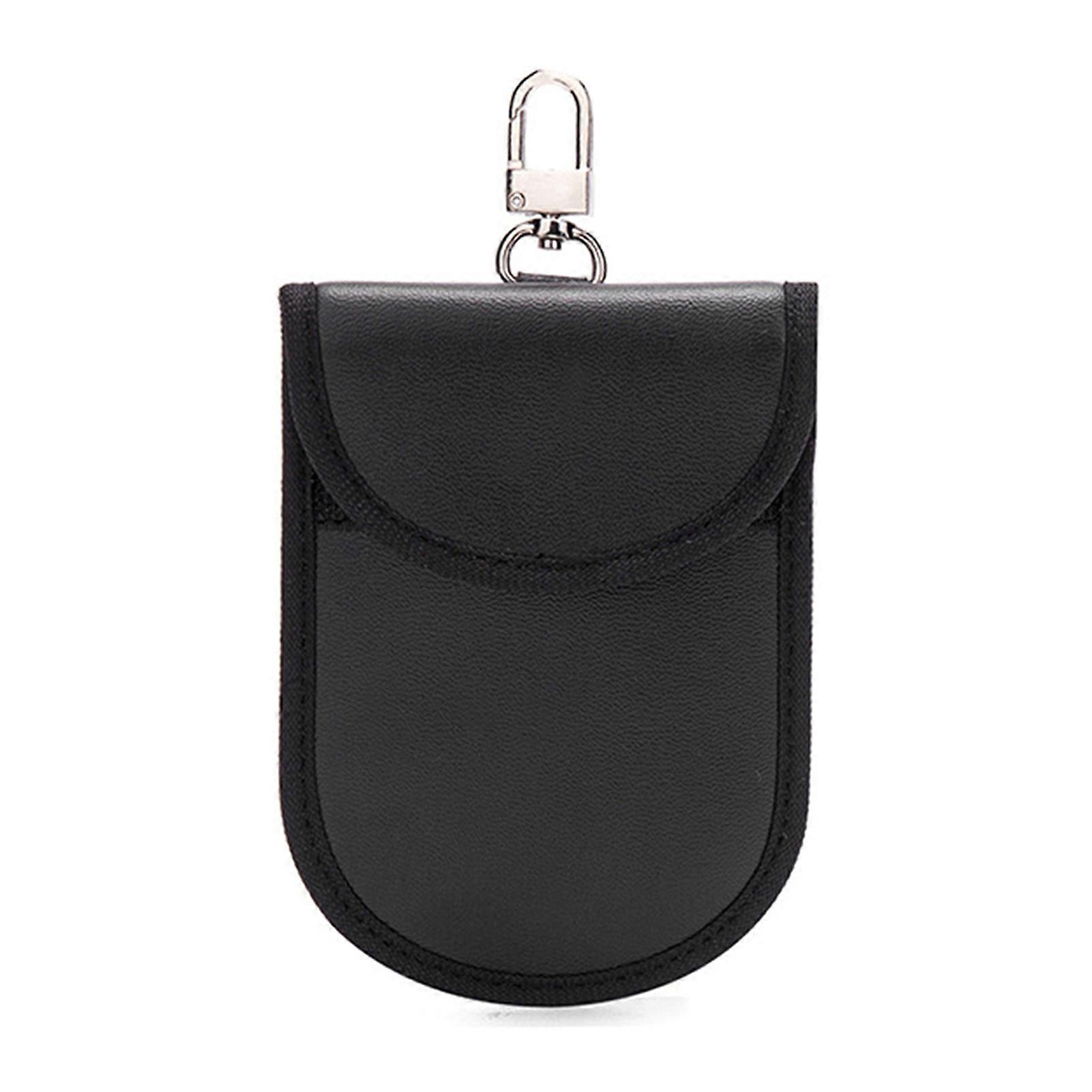 Car Key Storage Bag Key Fob Protector Double Layer Design Compact Portable Anti-theft Car Key Case Organizer_xi