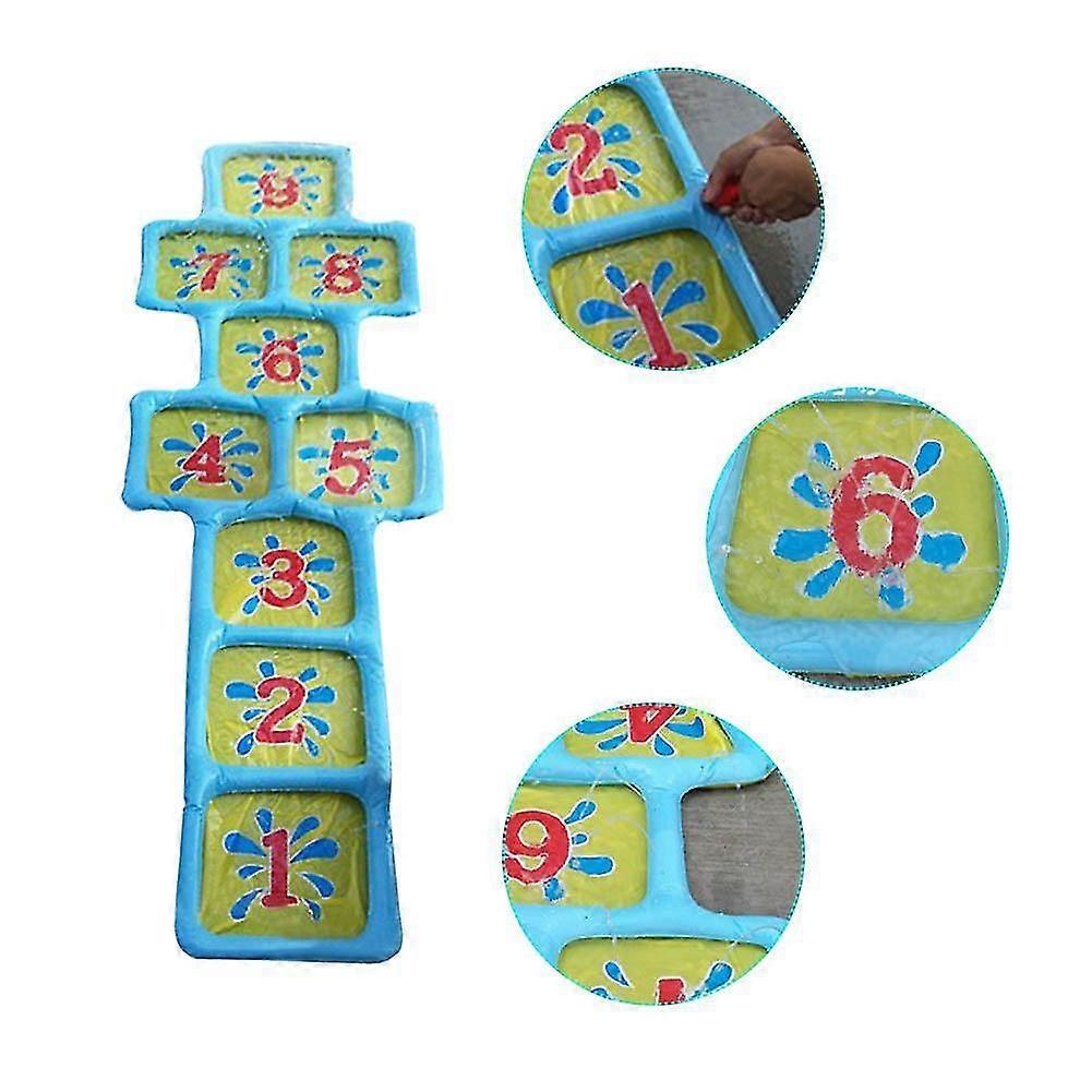 Water Jet Mat Number Pad Outdoor Play Spray Fun Game Pool Beach Iatables Ball Square Grid
