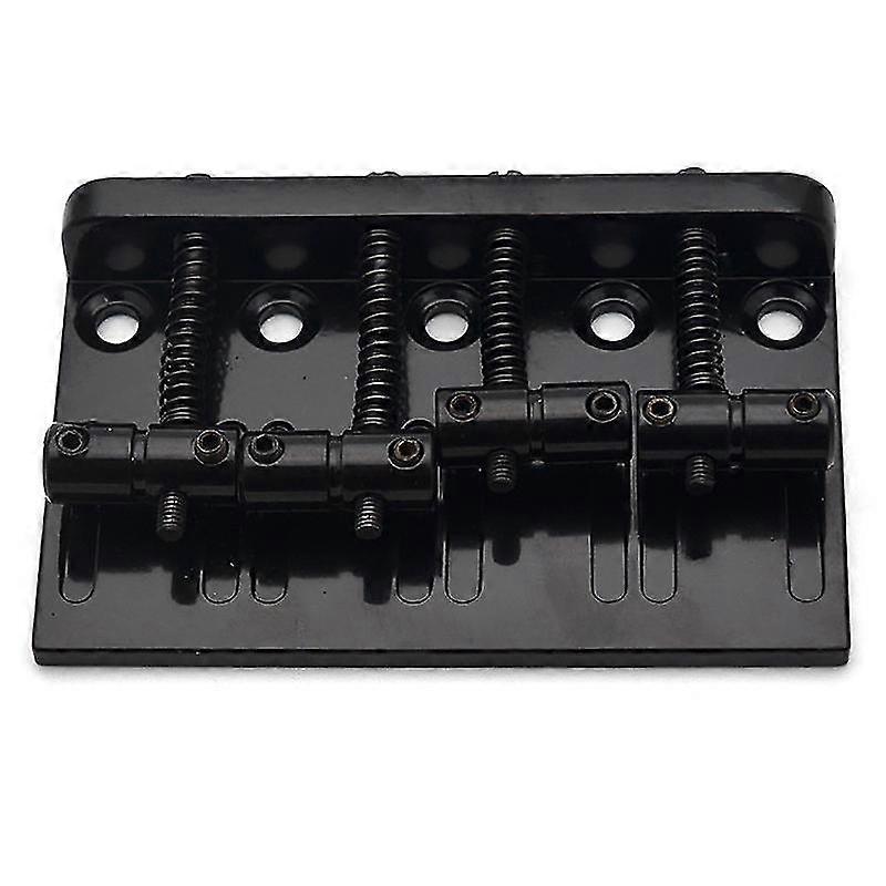 4 String Hardtail Bass Guitar Bridge for Fender Precision Jazz Bass PB JB Style Bass, Black